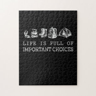 Hiking Lover   Life Is Full Of Important Choices Jigsaw Puzzle
