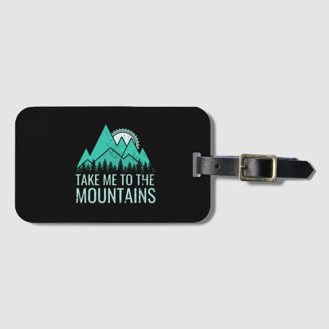 Hiking Luggage Tag (Front Horizontal)