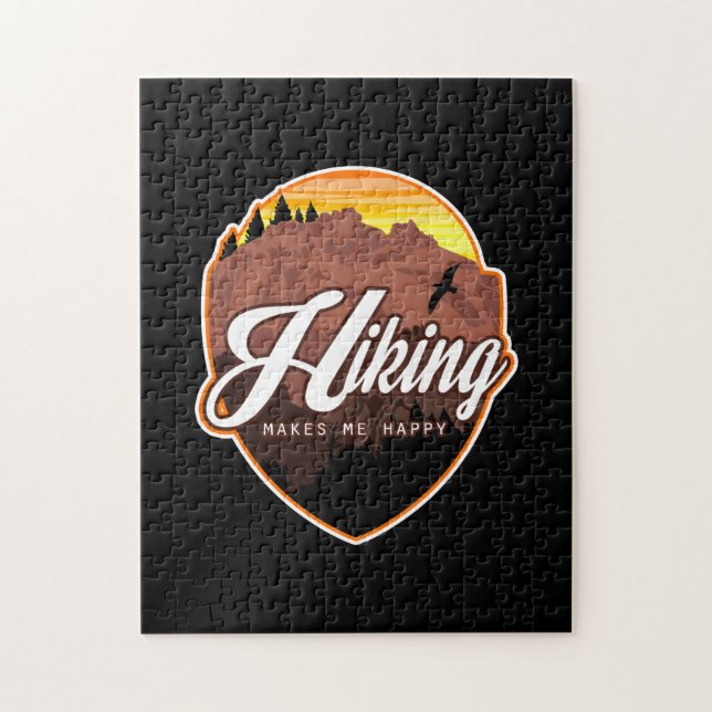 Hiking Makes Me Happy Jigsaw Puzzle (Vertical)