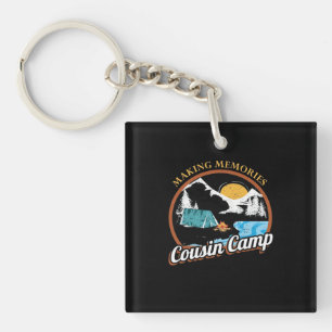 Hiking Memories Cousin Camp Keychain
