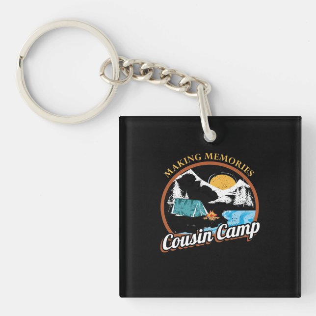 Hiking Memories Cousin Camp Keychain (Front)