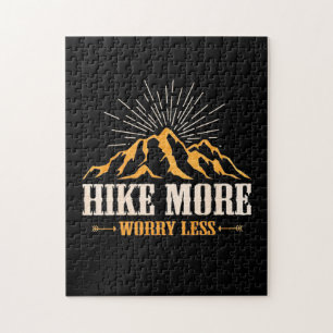 Hiking More Worry Less Jigsaw Puzzle