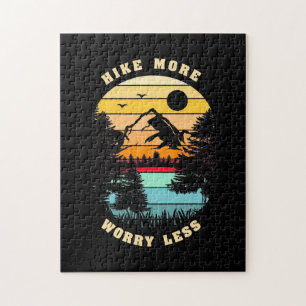 Hiking More Worry Less Jigsaw Puzzle