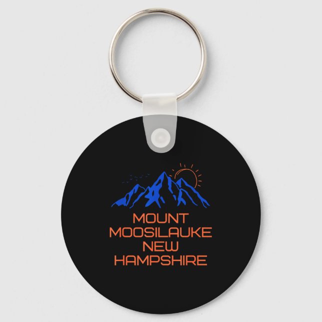 Hiking Mount Moosilauke New Hampshire Mountain Cli Keychain (Front)
