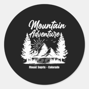 Hiking Mount Sopris - Colorado Mountain Climbing T Classic Round Sticker
