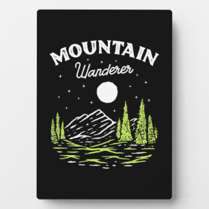 Hiking Mountain Wanderer Plaque
