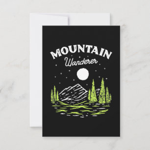 Hiking Mountain Wanderer RSVP Card