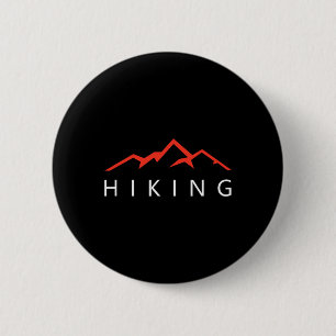 Hiking Mountains Cool Hiker 2 Inch Round Button