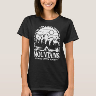 Hiking Mountains Outdoor Camper Hike Nature  Hiker T-Shirt