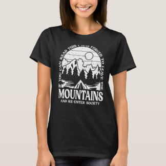 Hiking Mountains Outdoor Camper Hike Nature Hiker T-Shirt
