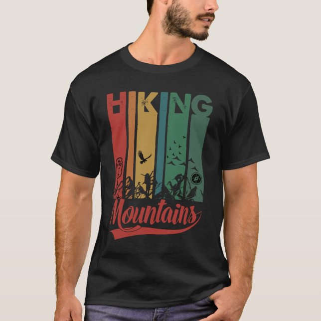 Hiking Mountains T-Shirt (Front)