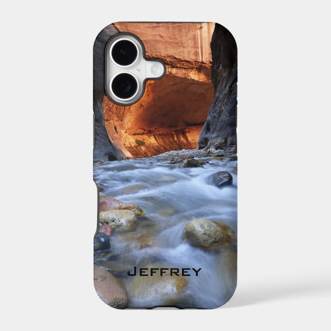 Hiking, Name, Zion NP Narrows, Utah, Red Cliffs, (Back)
