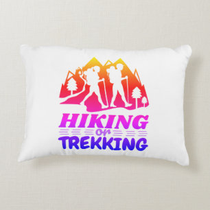 Hiking or Trekking Accent Pillow