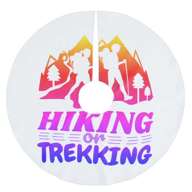 Hiking or Trekking Brushed Polyester Tree Skirt (Front)