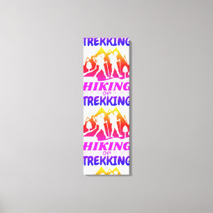 Hiking or Trekking Canvas Print
