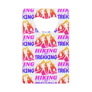 Hiking or Trekking Credit Card Bottle Opener
