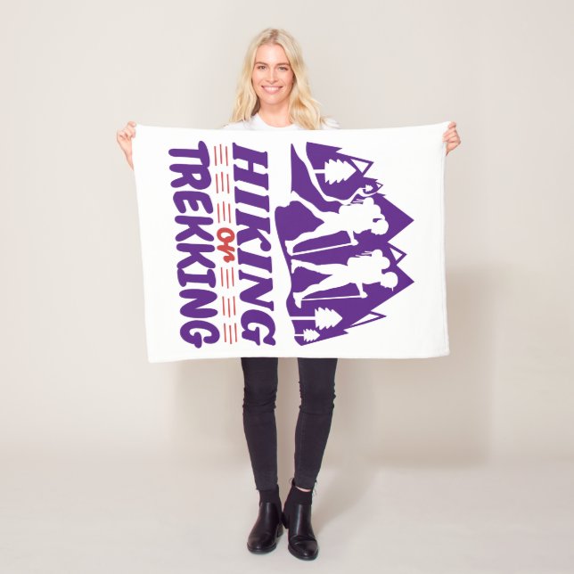 Hiking or Trekking Fleece Blanket (In Situ)