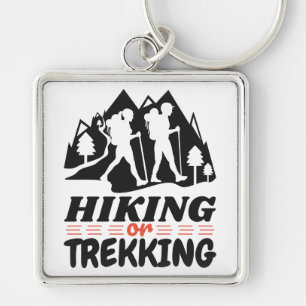 Hiking or Trekking Keychain