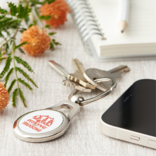 Hiking or Trekking Keychain