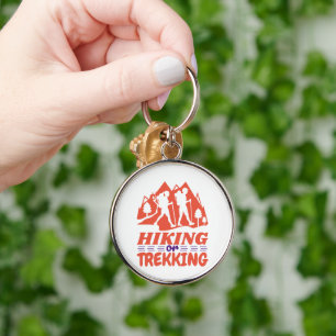 Hiking or Trekking Keychain