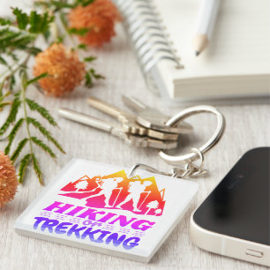 Hiking or Trekking Keychain