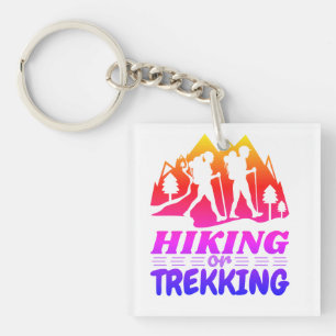 Hiking or Trekking Keychain
