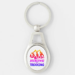 Hiking or Trekking Keychain