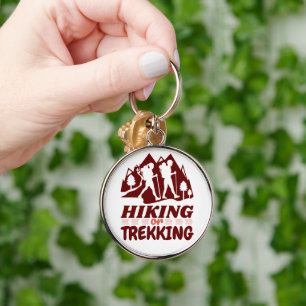 Hiking or Trekking Keychain
