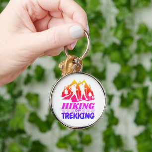 Hiking or Trekking Keychain