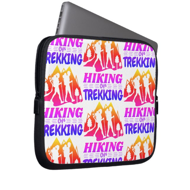 Hiking or Trekking Laptop Sleeve (Front Right)