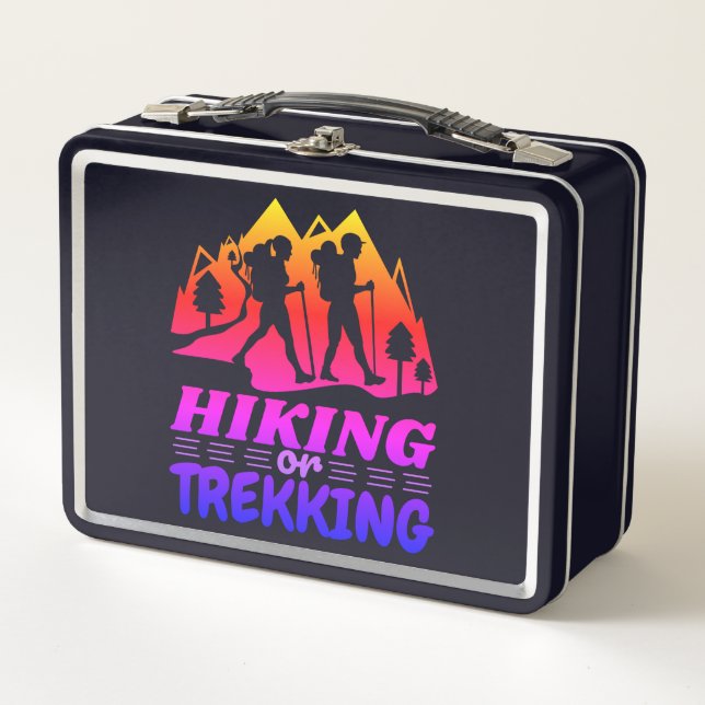 Hiking or Trekking Metal Lunch Box (Front)