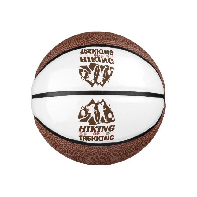 Hiking or Trekking Mini Basketball (Front)