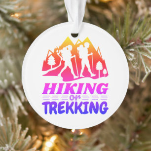 Hiking or Trekking Ornament