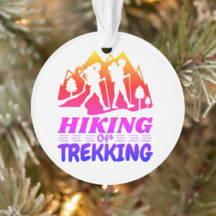 Hiking or Trekking Ornament