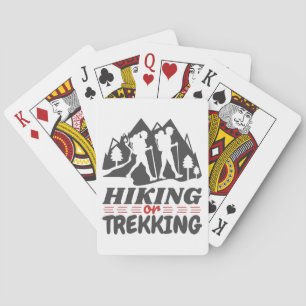 Hiking or Trekking Playing Cards