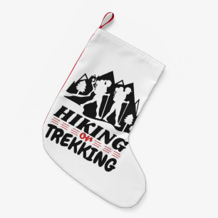 Hiking or Trekking Small Christmas Stocking