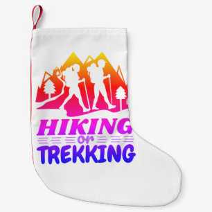 Hiking or Trekking Small Christmas Stocking