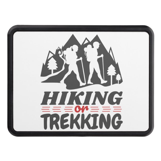 Hiking or Trekking Trailer Hitch Cover (Front)