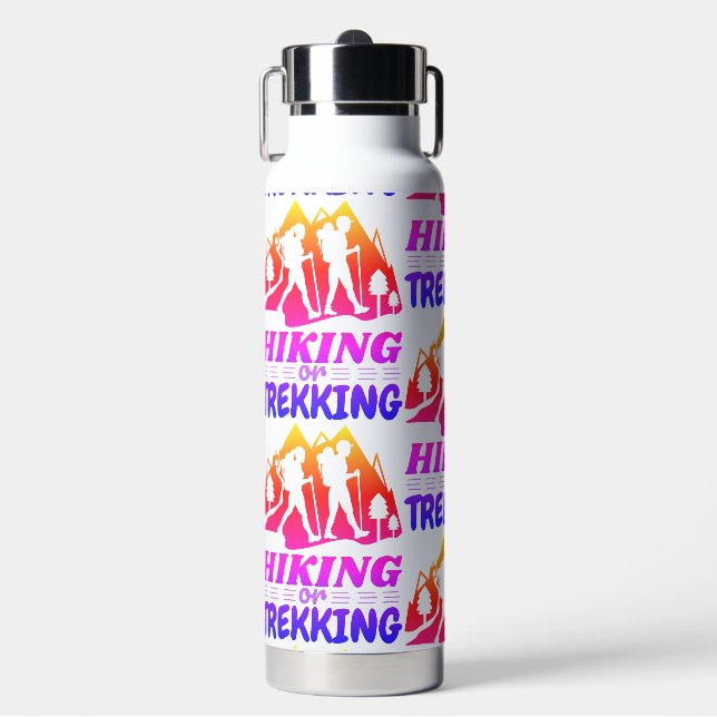 Hiking or Trekking Water Bottle (Front)