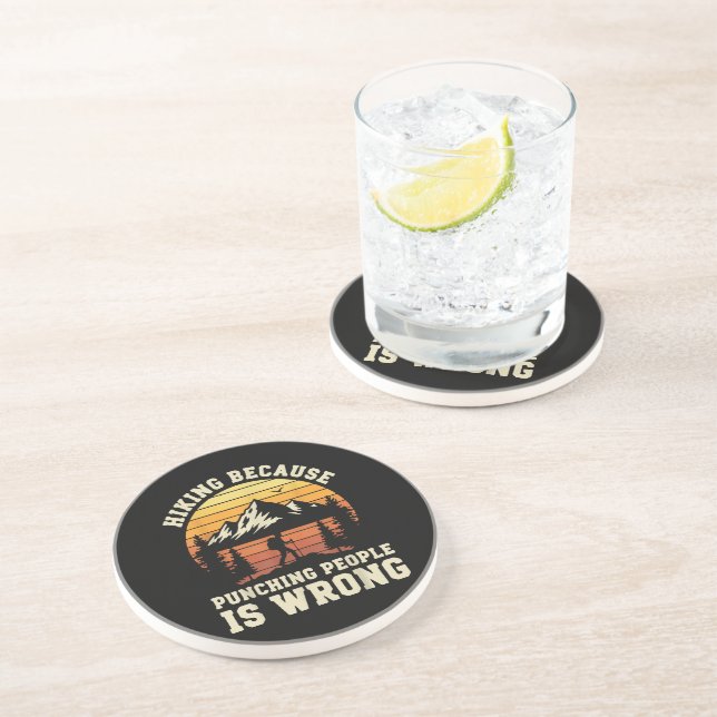 Hiking Outdoor Funny Hiker Coaster (Side)