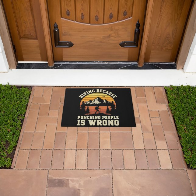 Hiking Outdoor Funny Hiker Doormat (Outdoor)