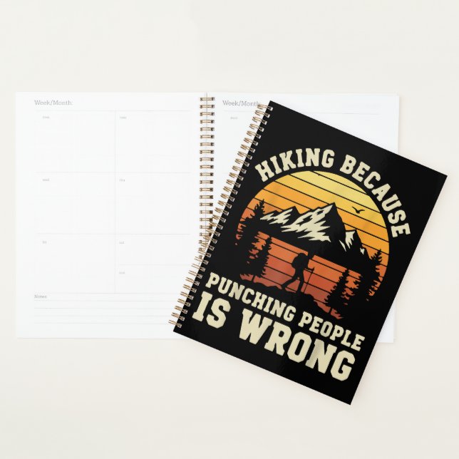 Hiking Outdoor Funny Hiker Planner (Display)