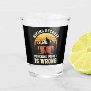 Hiking Outdoor Funny Hiker Shot Glass