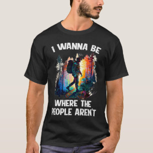 Hiking pilgers no people peace alone walking T-Shirt