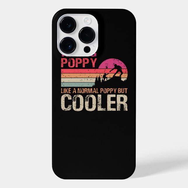Hiking Poppy Like A Normal Poppy But Cooler Trekki iPhone Case (Back)