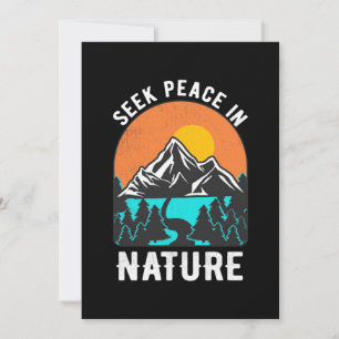 Hiking Seek Peace In Nature Invitation