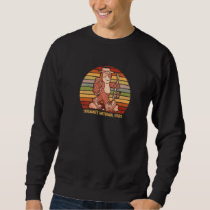 Hiking Sloth Yosemite National Park Camping Advent Sweatshirt