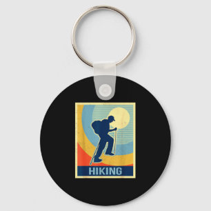 Hiking sport vintage retro keychain