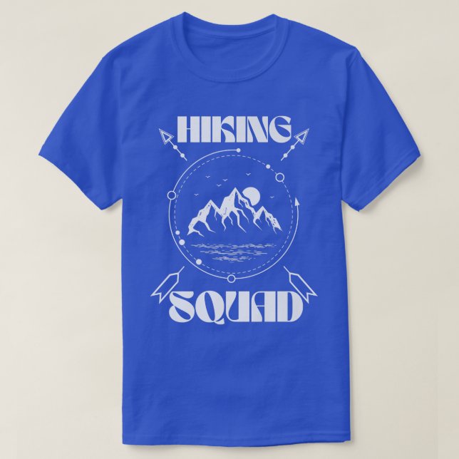 Hiking Squad, Matching Family Camp, Happy Camper,  T-Shirt (Design Front)