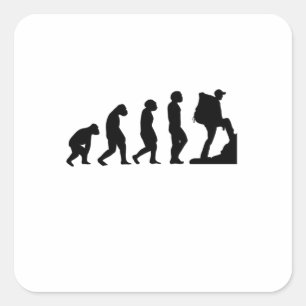 Hiking Square Sticker